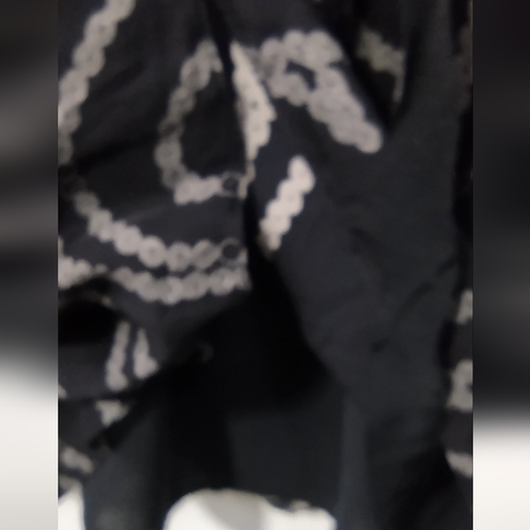 Vintage Banana Republic 100% Silk Artsy Dress Womens 4 Black Retro 90s Y2K - Picture 4 of 8